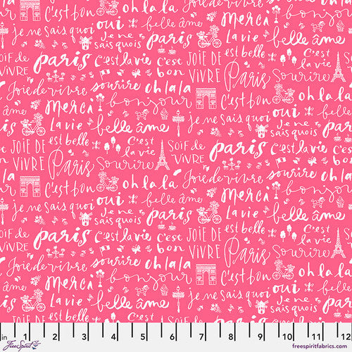 OUI OUI from Bonjour Paris by Anne Keenan Higgins 100% Cotton,Toad Hollow Fabrics