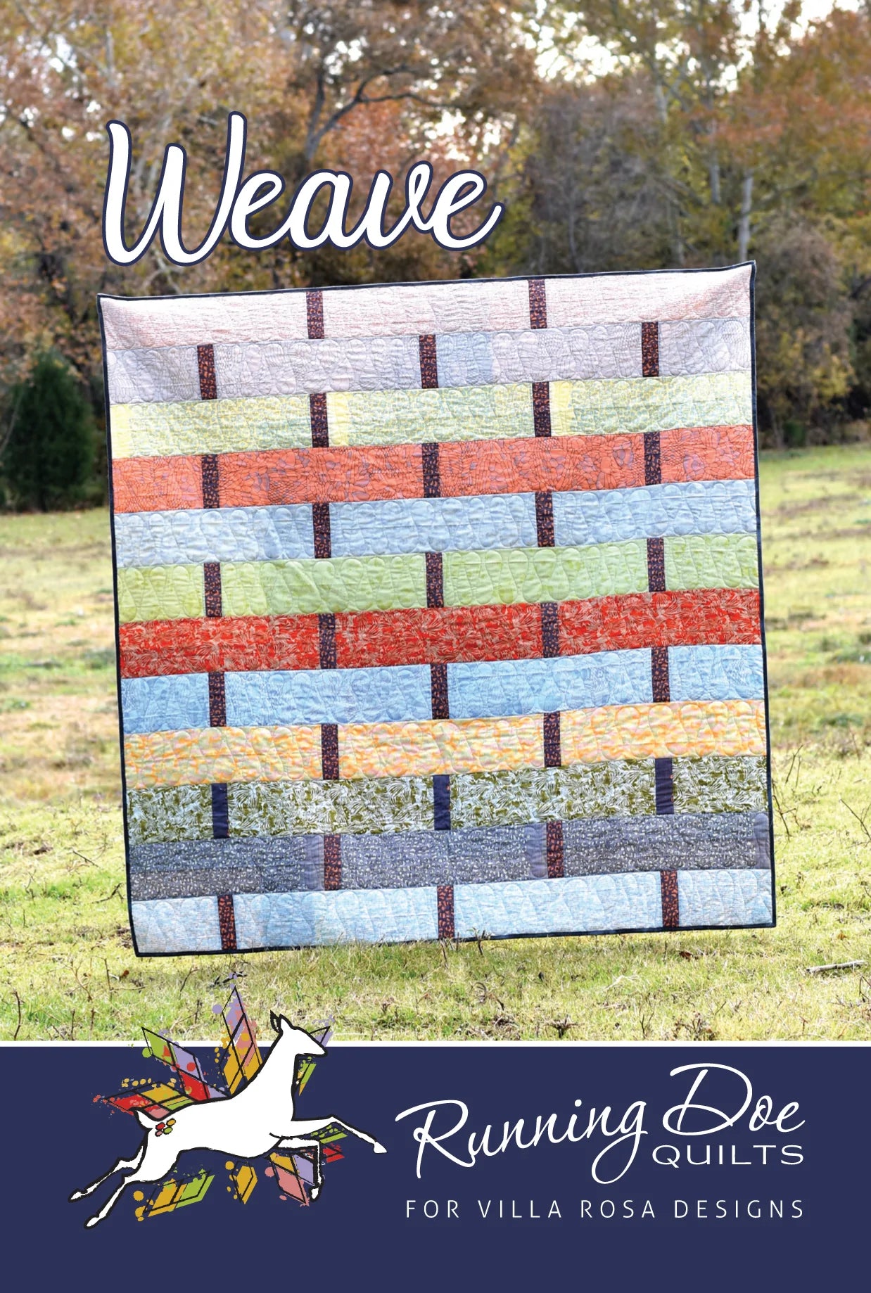 WEAVE QUILT PATTERN from Villa Rosa Designs, Toad Hollow Fabrics
