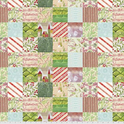HOLLY JOLLY Jolly Patches - Christmas Fabric, Cori Dantini, 100% Cotton, Toad Hollow Fabrics