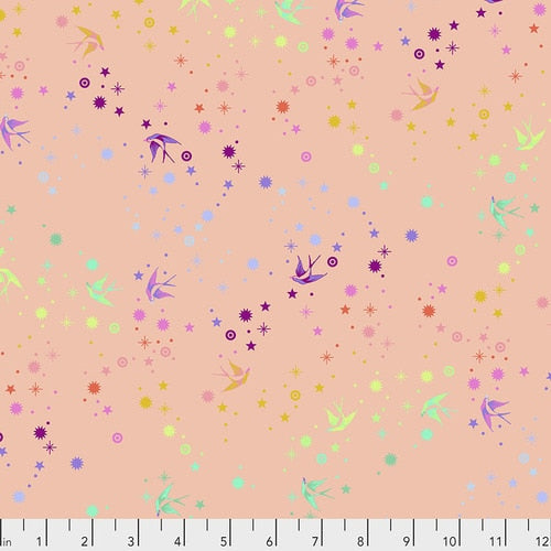 FAIRY DUST SHERBET - True Colors by Tula Pink, 100% Cotton, Toad Hollow Fabrics