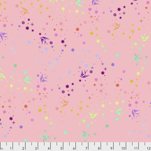 FAIRY DUST BLUSH - True Colors by Tula Pink, 100% Cotton, Toad Hollow Fabrics
