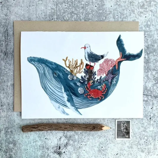 HUMPBACK WHALE CARD from Little Pine Artistry, The Olde Curiosity Shoppe