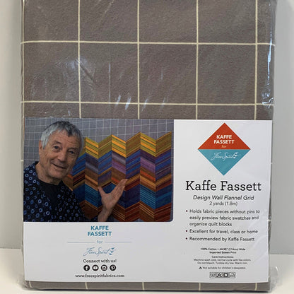KAFFE FASSETT DESIGN WALL FLANNEL GRID, 100% Cotton, Toad Hollow Fabrics