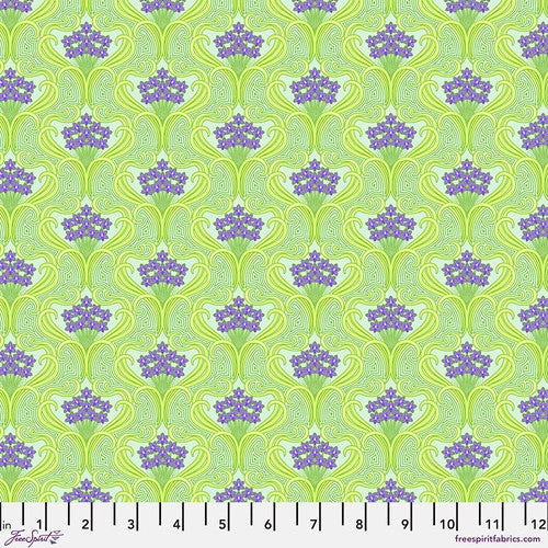 ENTWINE Lime from BELLE EPOQUE by Stacy Peterson, Toad Hollow Fabrics