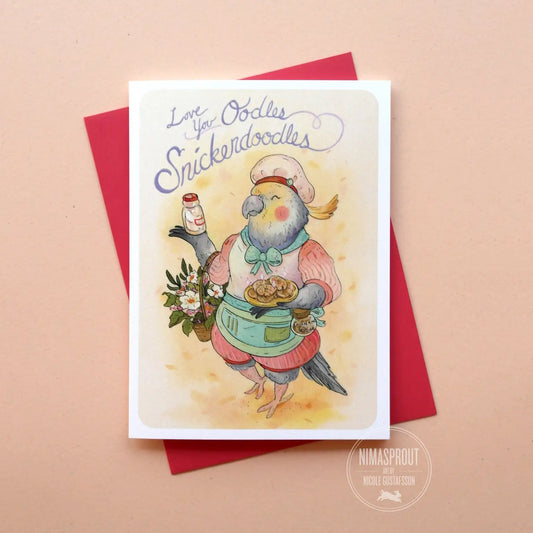 SNICKERDOODLE Greeting Card from Nimasprout, The Olde Curiosity Shoppe