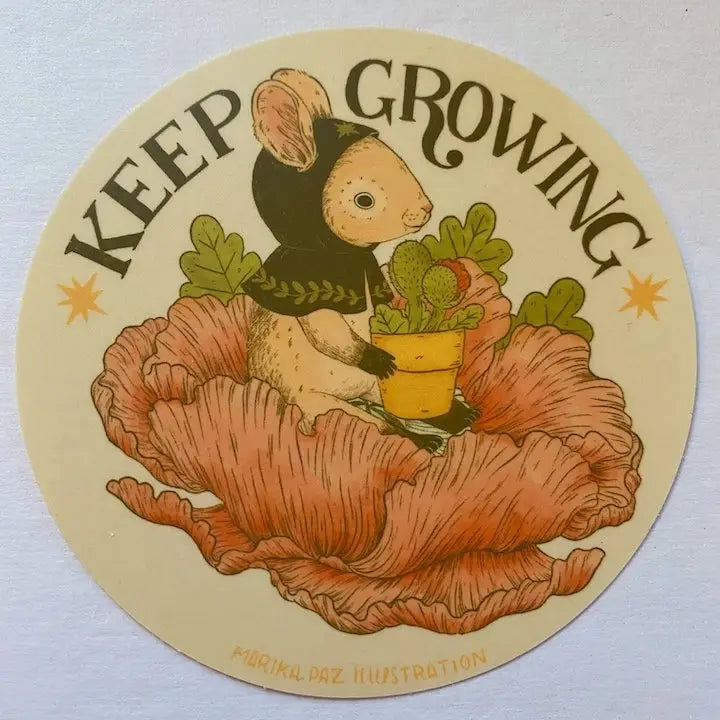 KEEP GROWING Vinyl Sticker