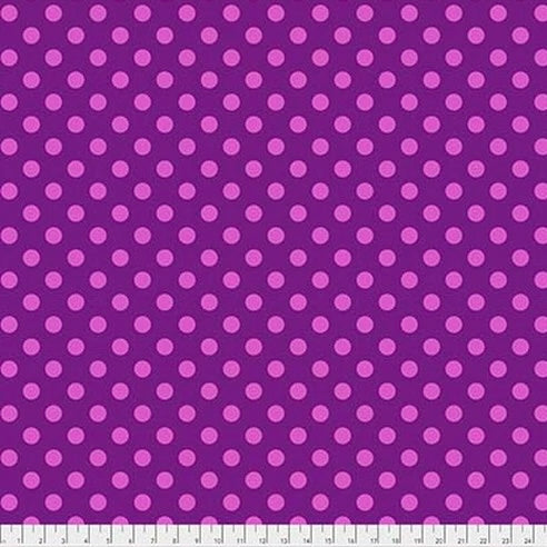 POM POMS FOXGLOVE - True Colors by Tula Pink, 100% Cotton, Toad Hollow Fabrics