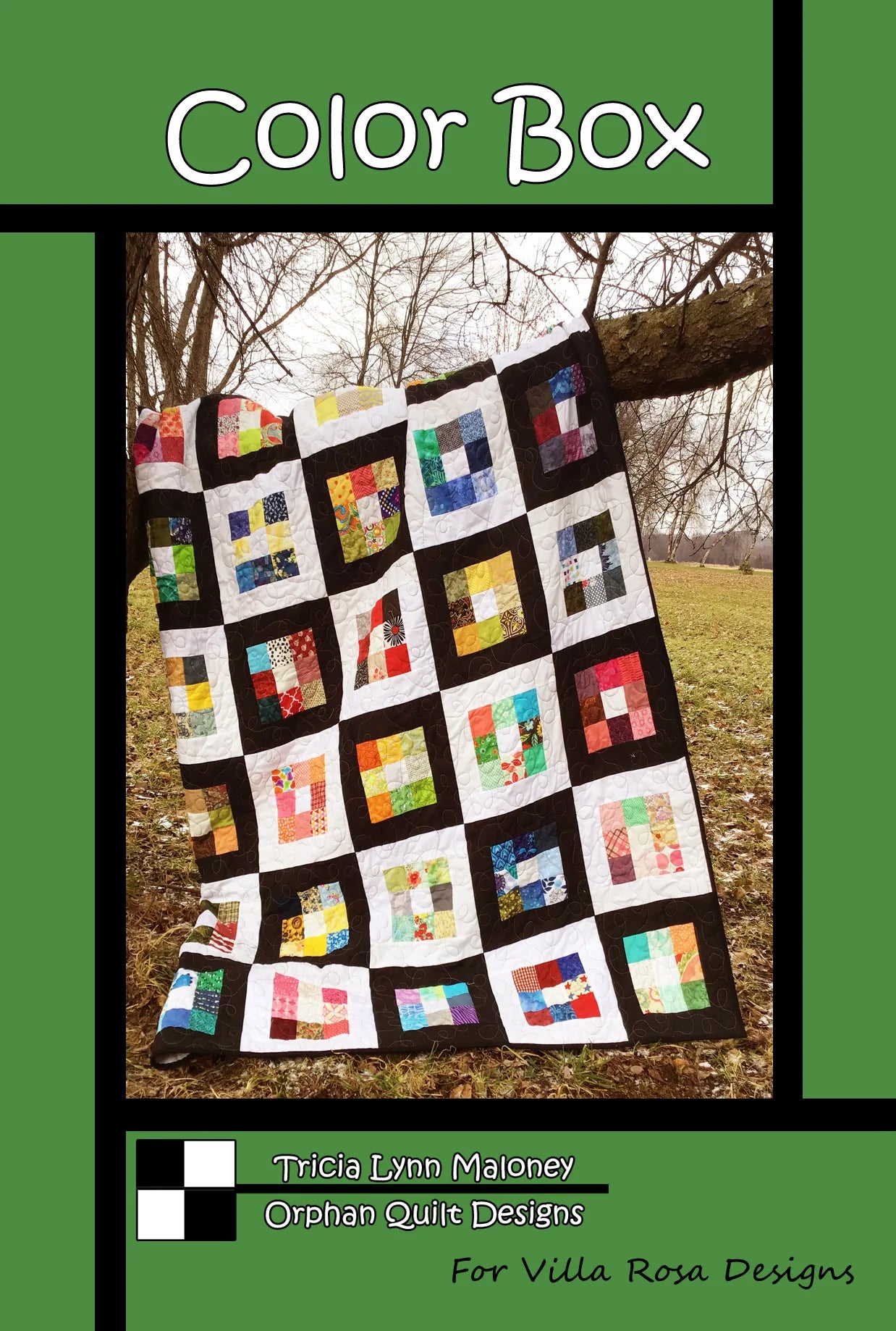 COLOR BOX QUILT PATTERN from Villa Rosa Designs, Toad Hollow Fabrics