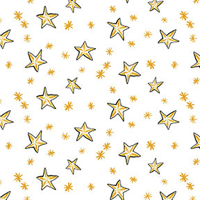 STARRY NIGHT in White from the Just What I Wanted Fabric Line, Toad Hollow Fabrics