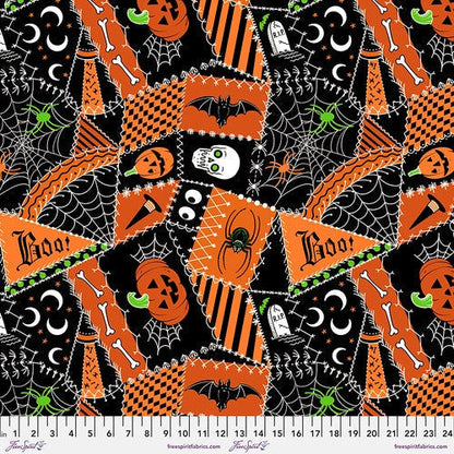 SCAREDY CAT ONE YARD BUNDLE (8 yards) by Rachel Hauer, 100% Cotton, Toad Hollow Fabrics