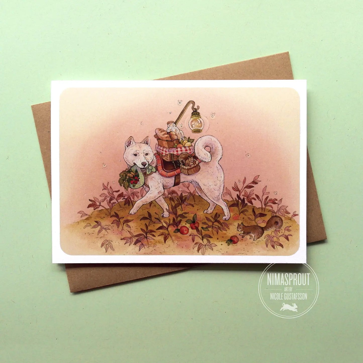 SHIBA Greeting Card from Nimasprout, The Olde Curiosity Shoppe