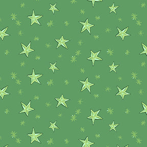 STARRY NIGHT in Green from the Just What I Wanted Fabric Line, Toad Hollow Fabrics