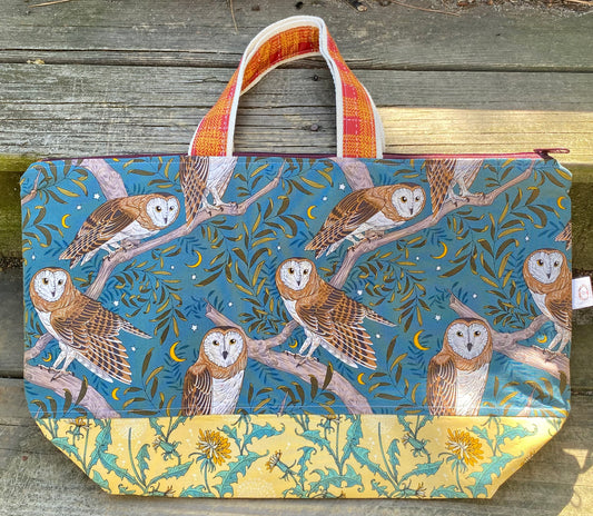 FOREST FLOOR WEDGE BAGS, Toad Hollow Bags, Knitting Project Bag