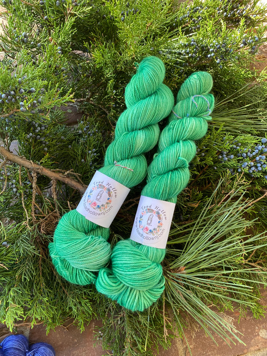 MISTLETOE - The Forest Santa Collection - Hand Dyed Yarn, Toad Hollow yarns