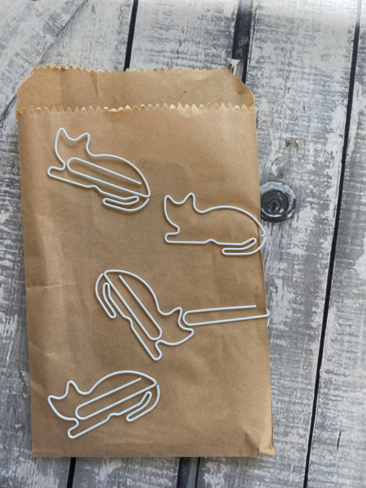 CAT PAPER CLIP, The Olde Curiosity Shoppe, Toad Hollow Paper