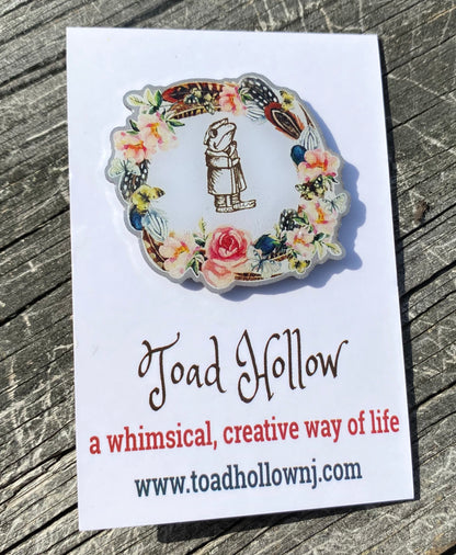 Toad Hollow Logo Enamel Pin